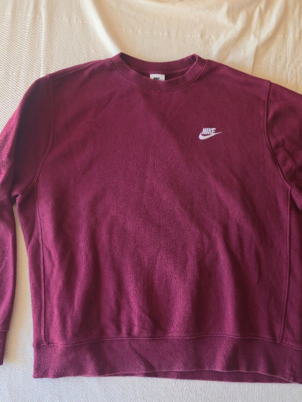 Nike Burgundy Crewneck Sweatshirt Large